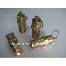 Válvula de seguridad del compresor de aire / válvula de seguridad de la caldera de cobre amarillo